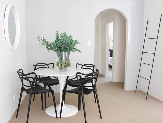 Scandinavian dining room in Parramatta Property