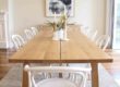 Ryde Property Styling: Oak dining table and white bentwood style