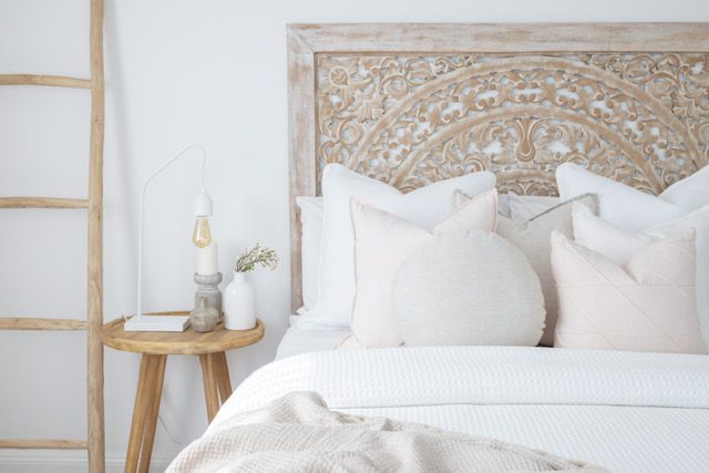 Beautiful Bed Head and white bedroom style