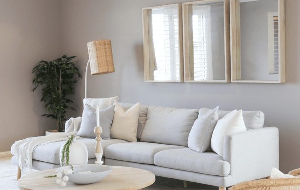 Full service property styling lounge room