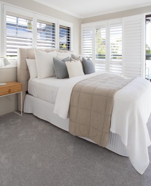 Master bedroom neutral bay property styling sydney