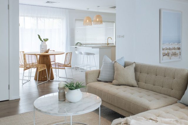 timber round dining table